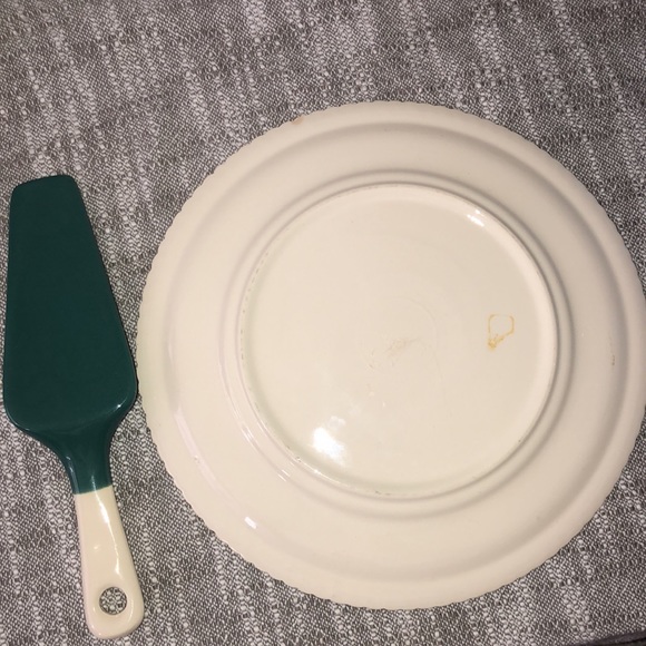 Harkerware cake plate and server spatula - Picture 2 of 2